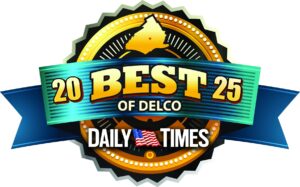 Best of Delco 2025 Award - given by the Delaware County Daily Times.