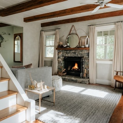 Historic fireplace in Delaware County PA